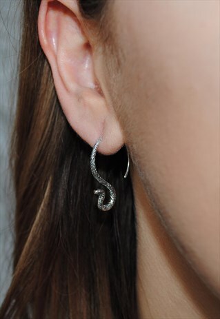 MOONCHILD COBRA SNAKE 925 STERLING SILVER EARRINGS
