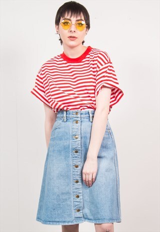 LEE DENIM MIDI SKIRT