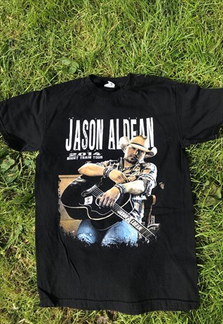 VINTAGE JASON ALDEAN CONCERT SOFT COTTON LOGO T-SHIRT