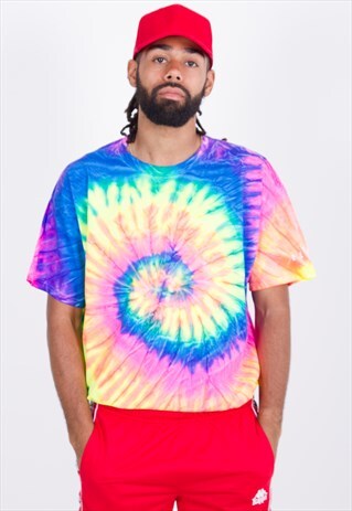 NEW IN - RAINBOW SWIRL TIE DIE TEE