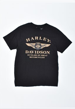 Vintage 90's Harley-Davidson T-Shirt Top Black