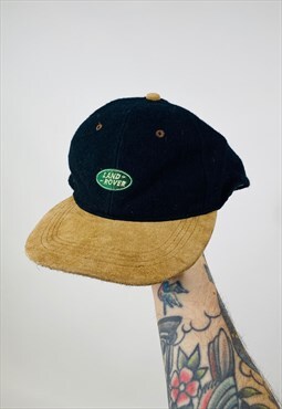 Rare 90s Vintage Land Rover Wool Embroidered Hat Cap