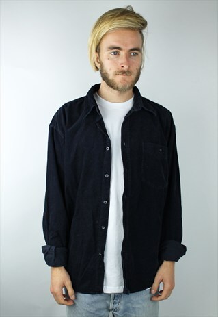 VINTAGE CORDUROY SHIRT BLUE