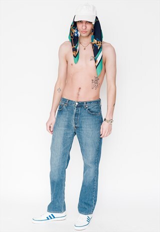 VINTAGE 90S CLASSIC 501 JEANS IN BLUE