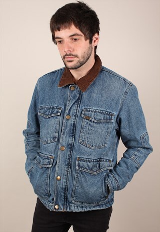 VINTAGE WRANGLER FLEECE LINED DENIM JACKET ASM1619