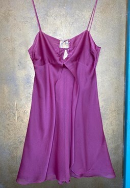 Vintage Y2K Pink Slip Elegant Dress Summer Spring Laugerie 