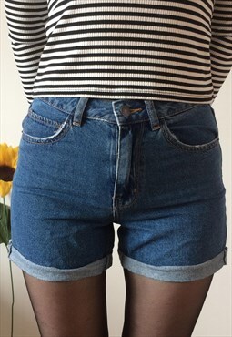 Vintage Blue Denim Shorts