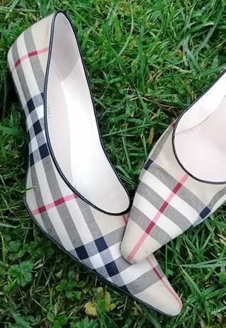 Y2K BURBERRY NOVA CHECK KATE ICON STILETTO HEELS