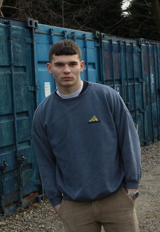 VINTAGE BLUE ADIDAS SWEATSHIRT