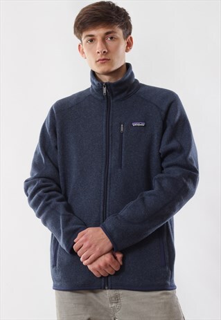 VINTAGE PATAGONIA FULL ZIP JACKET PILE 90S BLUE