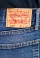 LEVIS CUT OFF DENIM SHORTS VINTAGE IN BLUE GRUNGE
