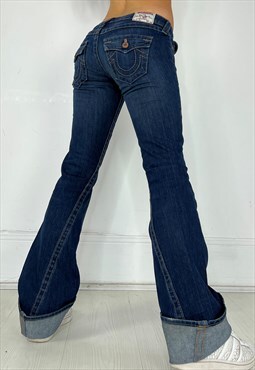 Vintage Y2k True Religion Jeans Bootcut Low Rise Flares 00s