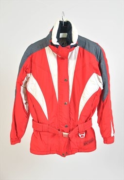 Vintage windbreaker puffer jacket in red