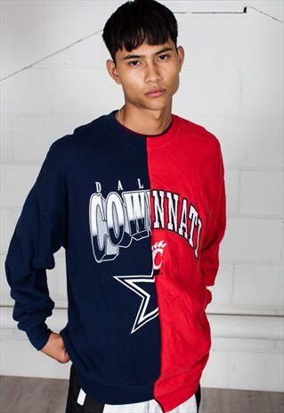 VINTAGE DALLAS COWBOYS CINCINNATI RECONSTRUCTED UNISEX SWEAT