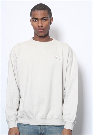 VINTAGE KAPPA LOGO SWEATSHIRT BEIGE