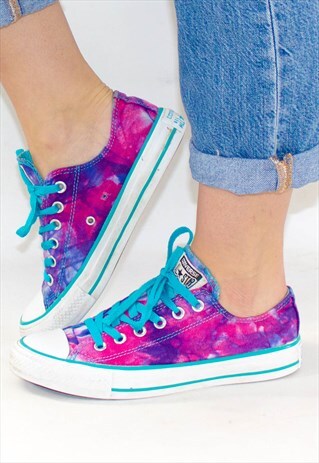 RETRO TIE DYE PINK CONVERSE UK 5