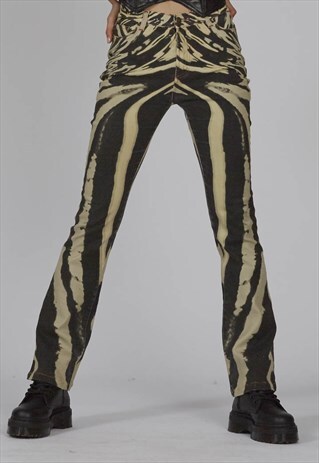 VINTAGE 90S PREMIUM MONOCHROME CAVALLI HIGH WAISTED JEANS