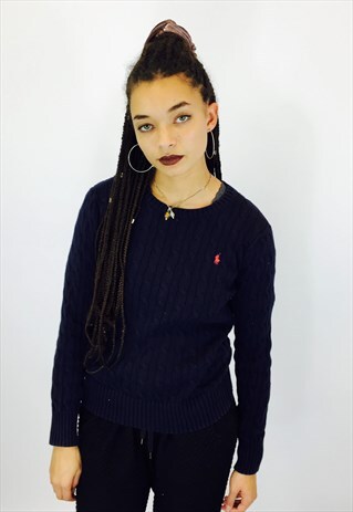 RALPH LAUREN CABLE KNIT COTTON JUMPER