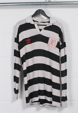 Vintage Umbro Polo Shirt with Horizontal Stripes XL