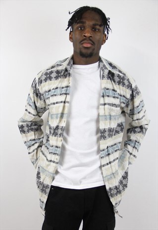 VINTAGE FLANNEL PATTERNED SHIRT