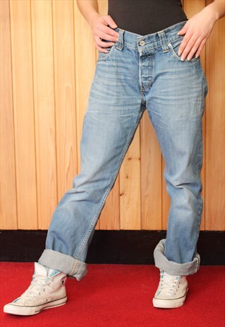 VINTAGE 1990S BLUE LEVI'S 512 MOM JEANS