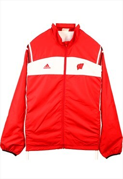Vintage 90's Adidas Windbreaker Jacket Lightweight Red Large