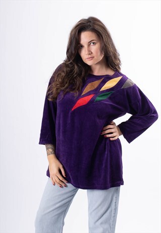 VINTAGE 80S VELVET JUMPER