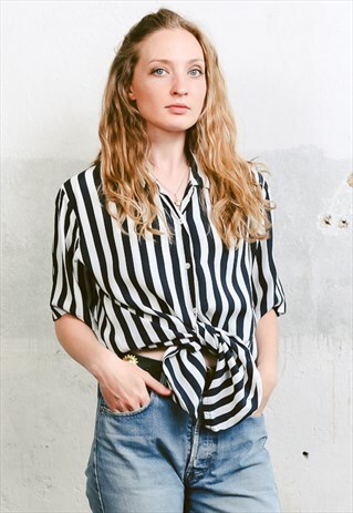 VINTAGE 90S STRIPED HOLIDAY SHIRT