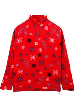 Vintage 90's Cherokee Fleece Jumper Christmas Quarter Zip