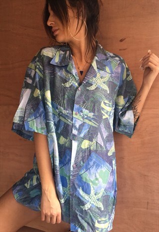 OVERSIZED RETRO 90S 80S VINTAGE UNISEX FESTIVAL SHIRT