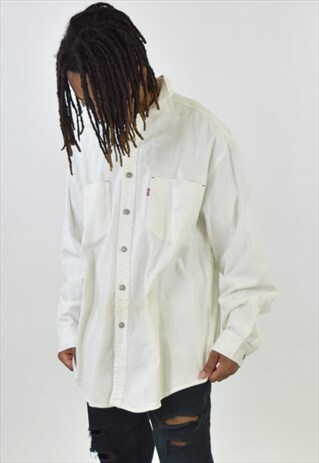 VINTAGE 90S WHITE LEVI'S DENIM SHIRT