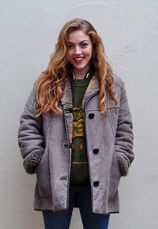 VINTAGE 1970'S NURSEYS SHEEPSKIN SHEARLING COAT