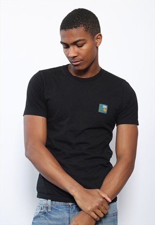 VINTAGE CARHARTT X PATTA LOGO T-SHIRT BLACK