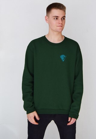 GREEN WAVES (BLUE) SWEATSHIRT