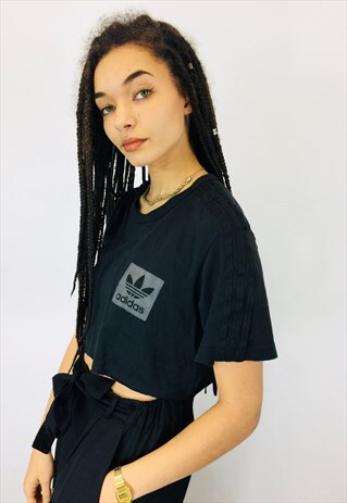 ADIDAS ORIGINALS TREFOIL BLACK T SHIRT