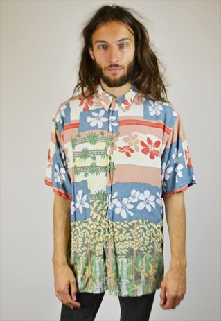 VINTAGE 90'S HAWAIIAN PRINT SHIRT