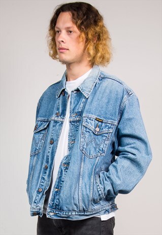 90'S VINTAGE WRANGLER BLUE DENIM JACKET