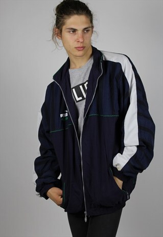 VINTAGE NAVY PUMA SHELL JACKET