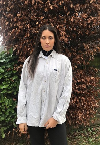 VINTAGE 90S CORD / CORDUROY UNISEX RIBBED OVERSIZED SHIRT