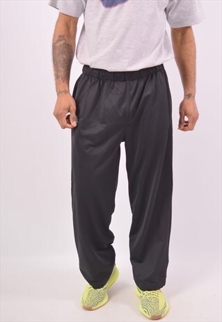 VINTAGE KAPPA TRACKSUIT TROUSERS BLACK