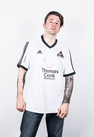 ADIDAS VINTAGE 1990S WHITE FOOTBALL SHIRT