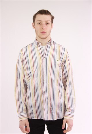 VINTAGE LACOSTE STRIPED SHIRT