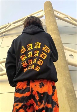  Baad hoodie black RETRO ORANGE XXI  