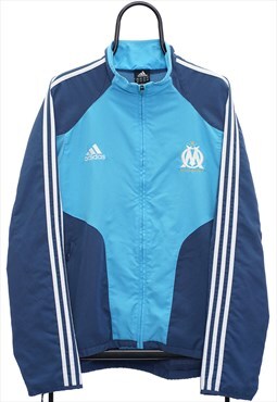 Vintage Adidas Olympique de Marseille Blue Jacket Mens