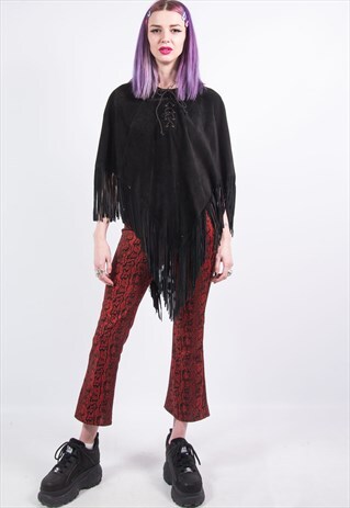 VINTAGE 70'S SUEDE PONCHO