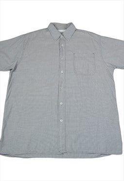 Vintage Shirt Wrangler Short Sleeve Grey Large