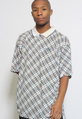 VINTAGE ADIDAS OPEN POLO SHIRT