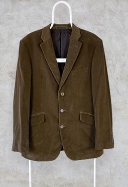 Mulberry Brown Corduroy Blazer Jacket Cotton Men's UK 40R