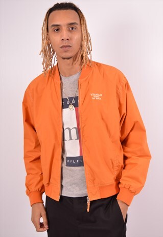 VINTAGE WRANGLER BOMBER JACKET ORANGE