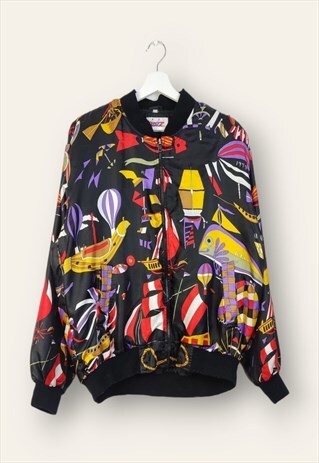 VINTAGE CRAZY TRACK JACKET PIZAZZ IN BLACK L